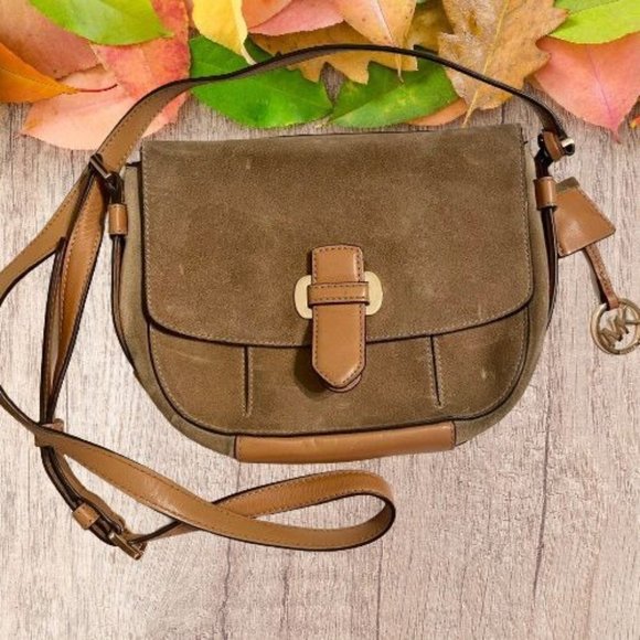 Michael Kors Handbags - COPY - Michael Kors Romy Leather Suede Crossbody Bag